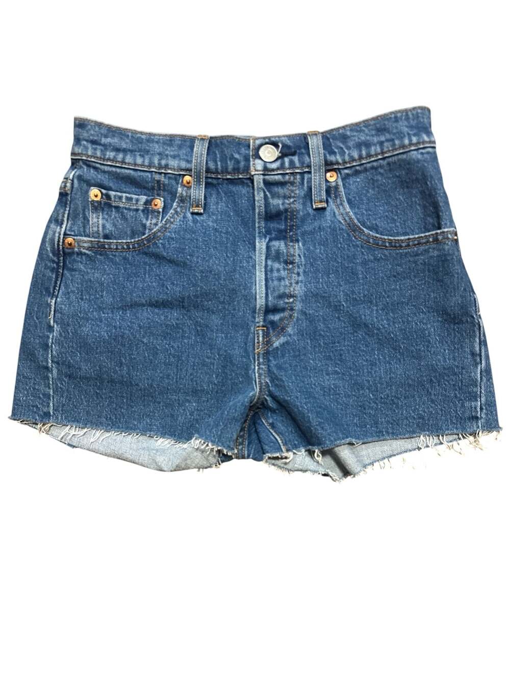 Levi's 501 Original Cutoff Denim Jean Shorts W 25